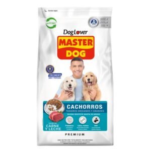 Alimento completo y balanceado, recomendado para tu Master Dog Cachorro Raza Mediana y Grande desde los 1,5 meses a los 18 meses de vida. Contiene más proteínas para un mejor desarrollo muscular y más materia grasa para entregarle toda la energía que necesita en sus juegos. Además incorpora DHA lo que favorece su desarrollo cerebral y correcto funcionamiento de la visión, y prebióticos que fortalecen su inmunidad.